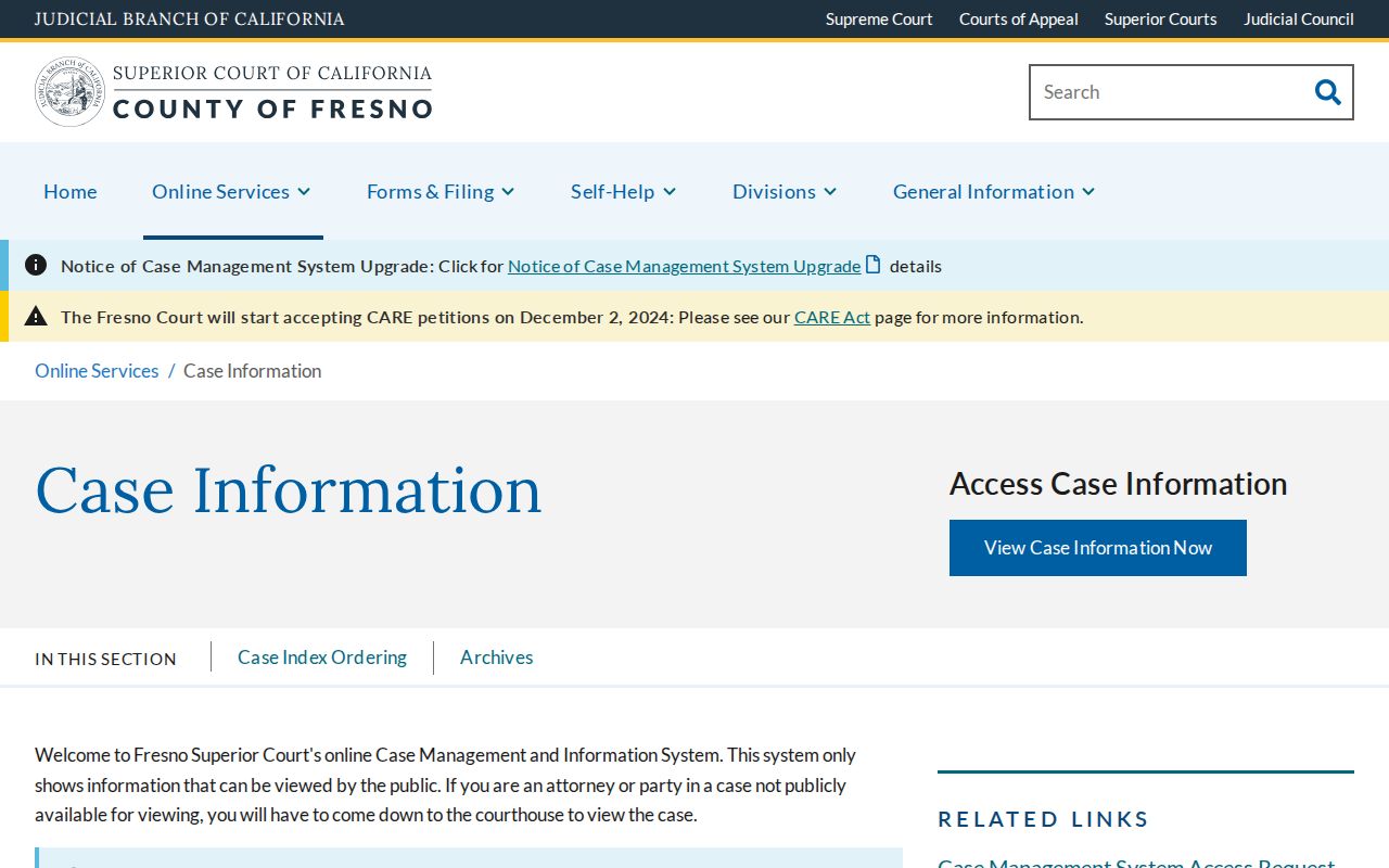 Clovis people search Fresno Superior Court case information