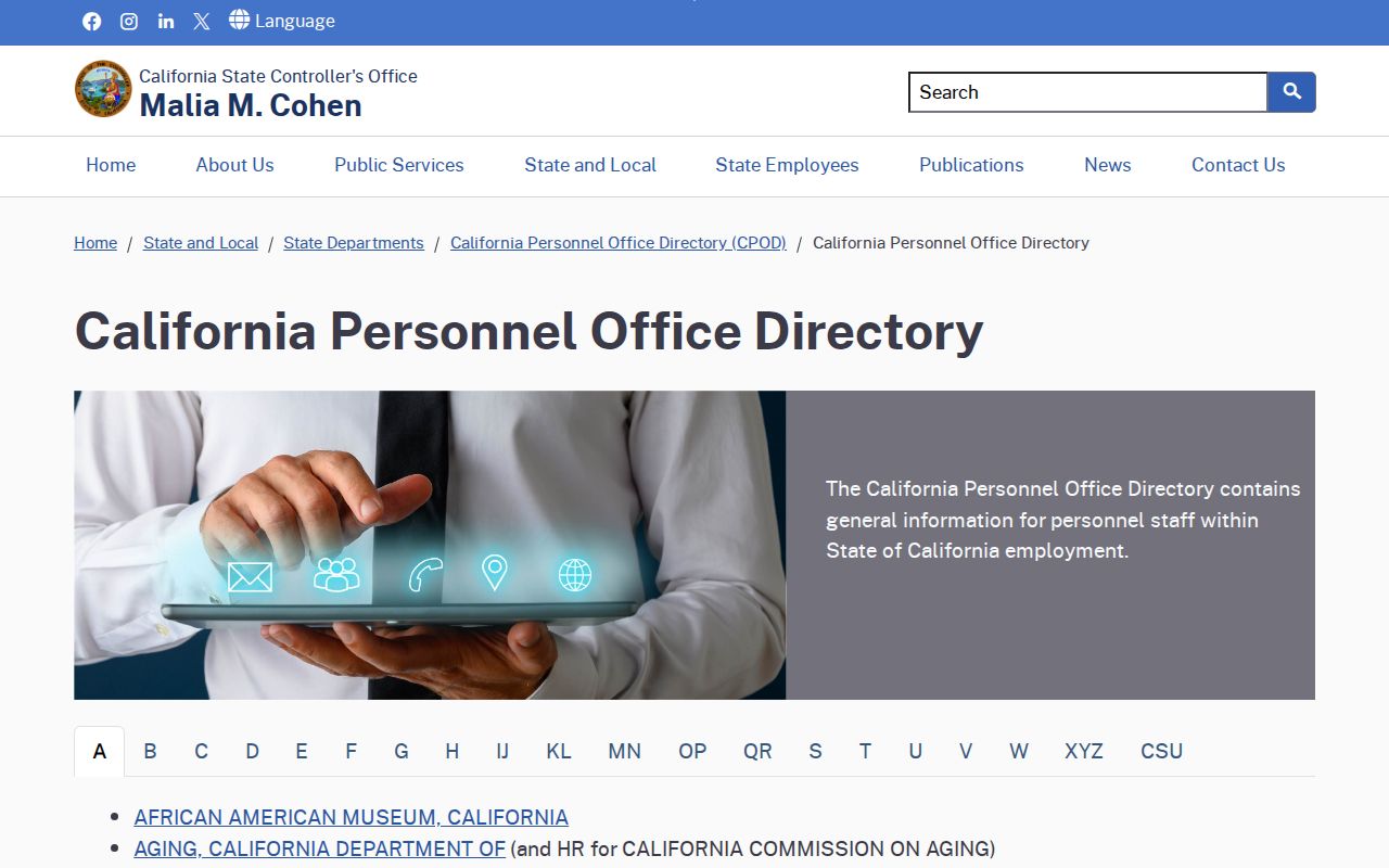 Clovis people directories California Personnel Office Directory