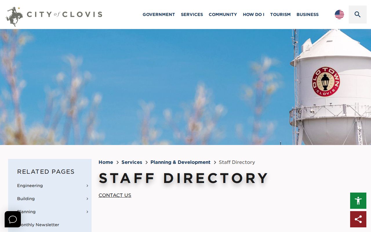 Clovis people directories Planning and Development staff directory